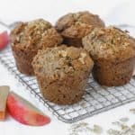 Paleo Apple Muffins | kickassbaker.com Made with gluten-free, dairy-free ingredients for a healthy, delicious breakfast or snack #paleo #apple #muffins #easyrecipes #glutenfree #dairyfree