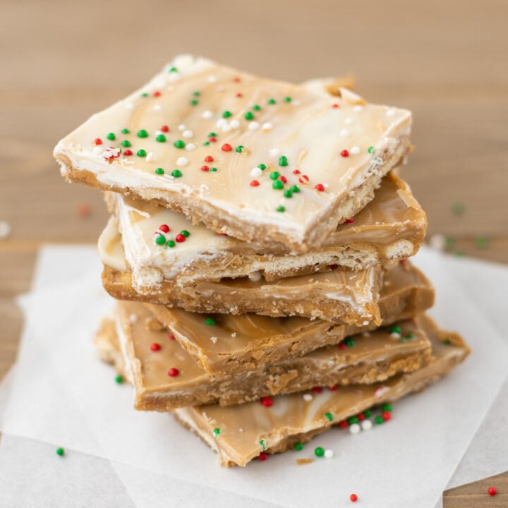 Stacked biscoff christmas crack.