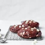 Red Velvet Cookies | kickassbaker.com #redvelvet #cookies #valentinesdayrecipes #vday #love #kickassbaker #cookierecipes #valentines #treat