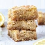 Lemon Crumb Bars | kickassbaker.com