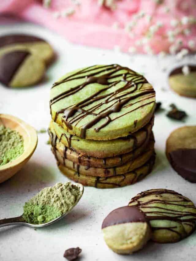 Healthyish Shortbread Cookies with Matcha Green Tea Recipe Kickass Baker