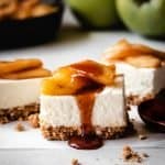 caramel apple cheesecake squares