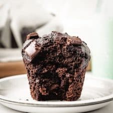 Bakery-Style Double Chocolate Chip Muffins-image