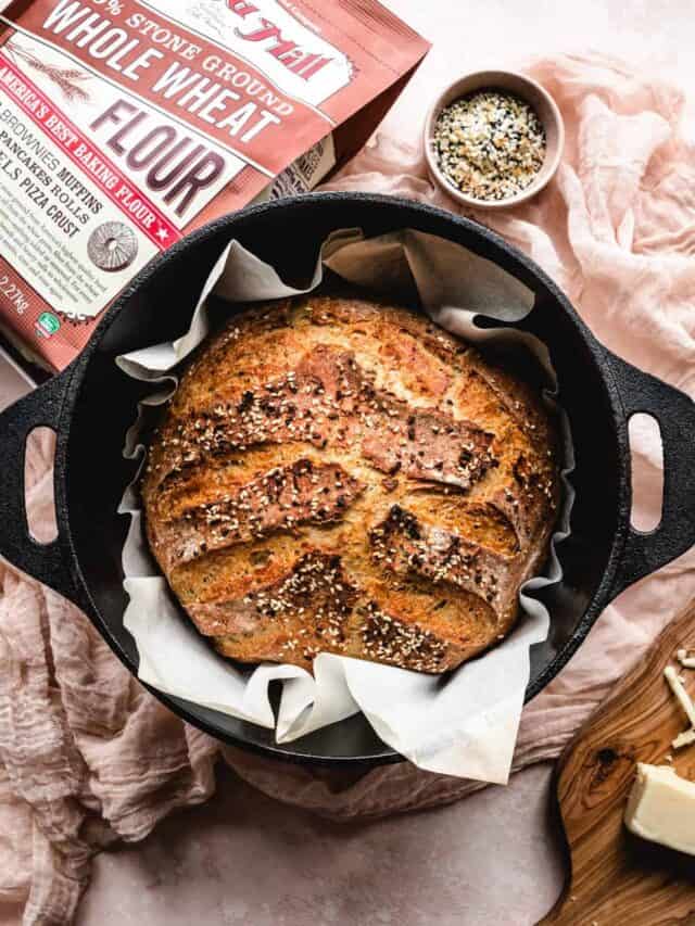 No Knead Bread Dutch Oven Bread Recipe Kickass Baker