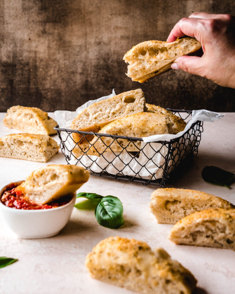 SoftBaked Garlic Breadsticks from Pizza Dough Kickass Baker