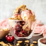 Cherry lovers will want to make this delicious bourbon cherry cheesecake ice cream to enjoy all summer long