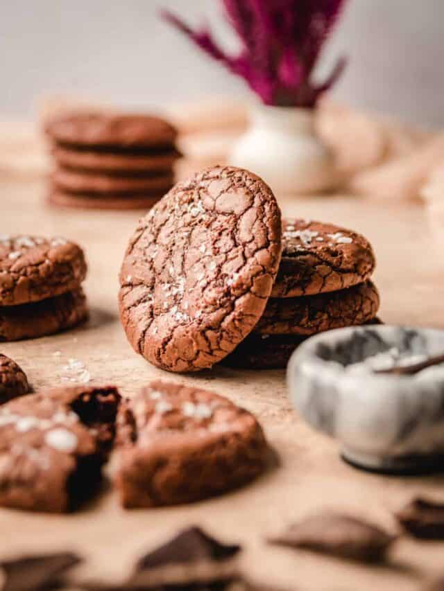 Chewy Brownie Crinkle Cookies Recipe Kickass Baker