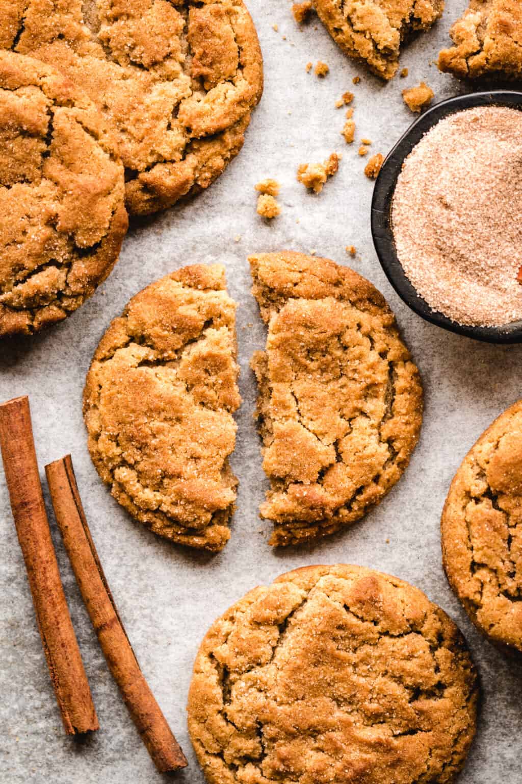 Soft and Chewy Snickerdoodle Cookies (without eggs) Kickass Baker