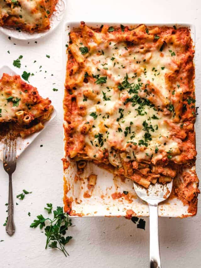 Baked Ziti Easy, Meatless Dinner Recipe Kickass Baker