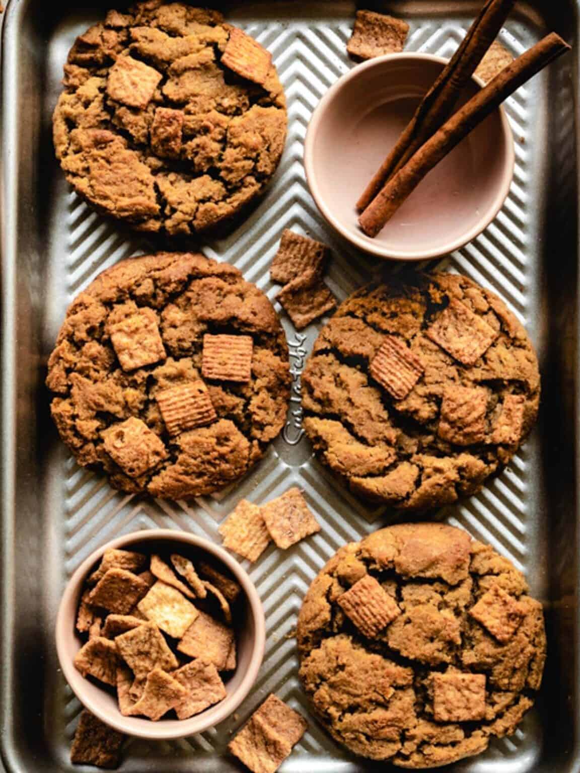 Cinnamon Toast Crunch Cereal Cookies Kickass Baker