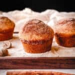 Cinnamon sugar donut muffins are so delicious.