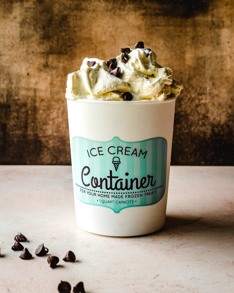 Creamy Malted Vanilla Ice Cream with Chocolate Chips Kickass Baker