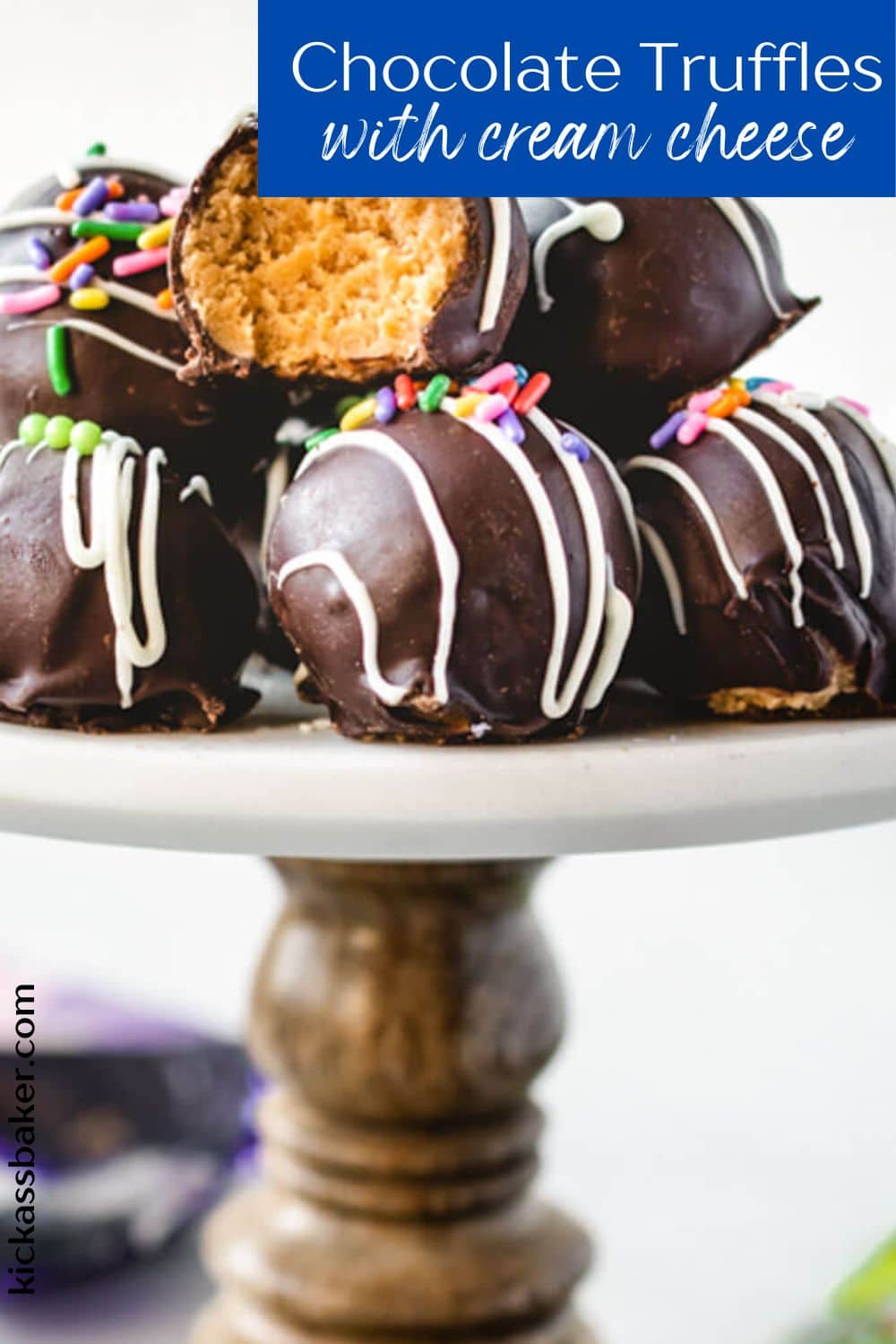 No Bake White Chocolate Truffles with Cream Cheese Kickass Baker