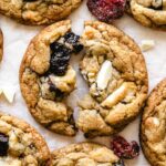 Dried strawberry white chocolate cookies