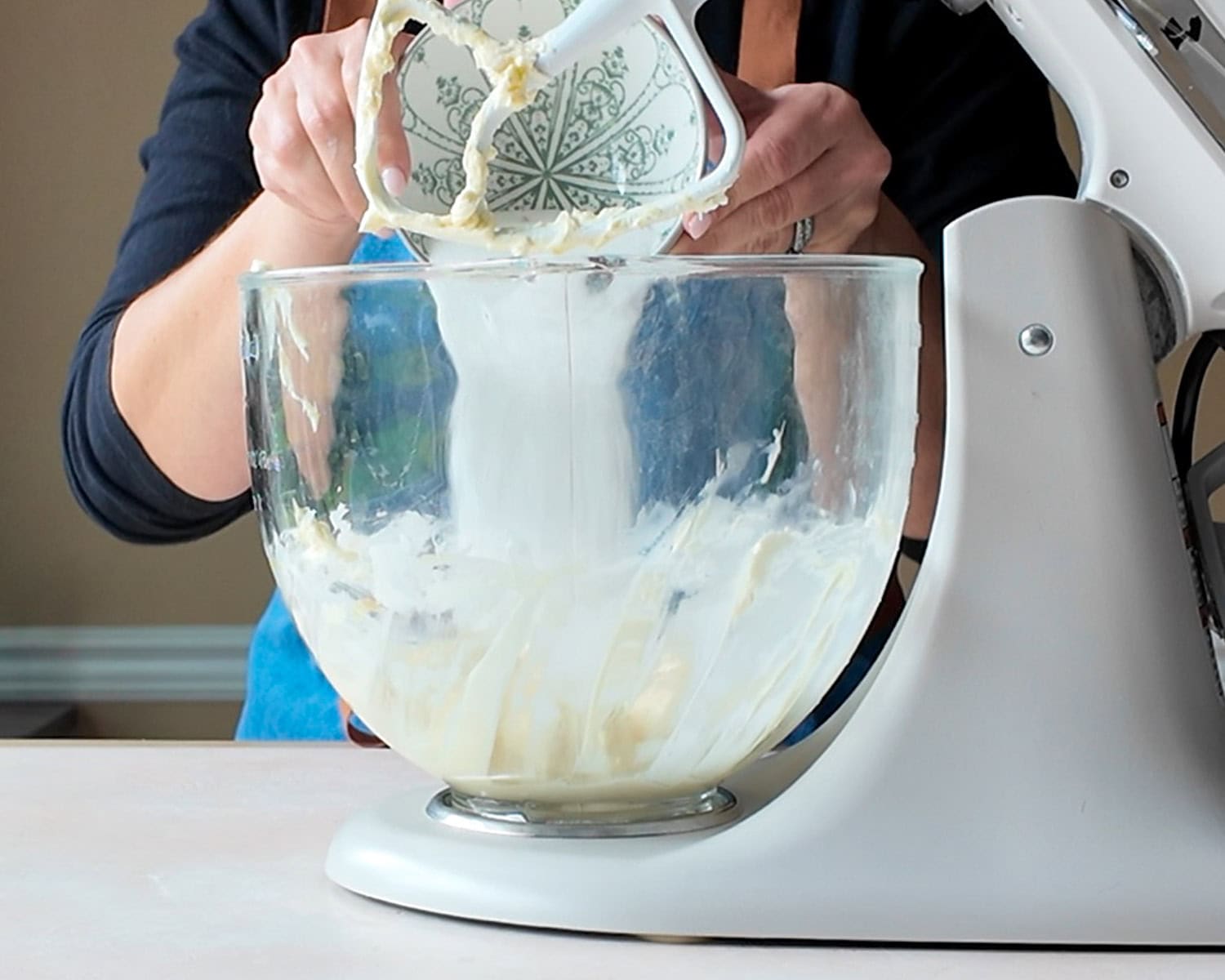 Add granulated sugar to the cream cheese mixture.